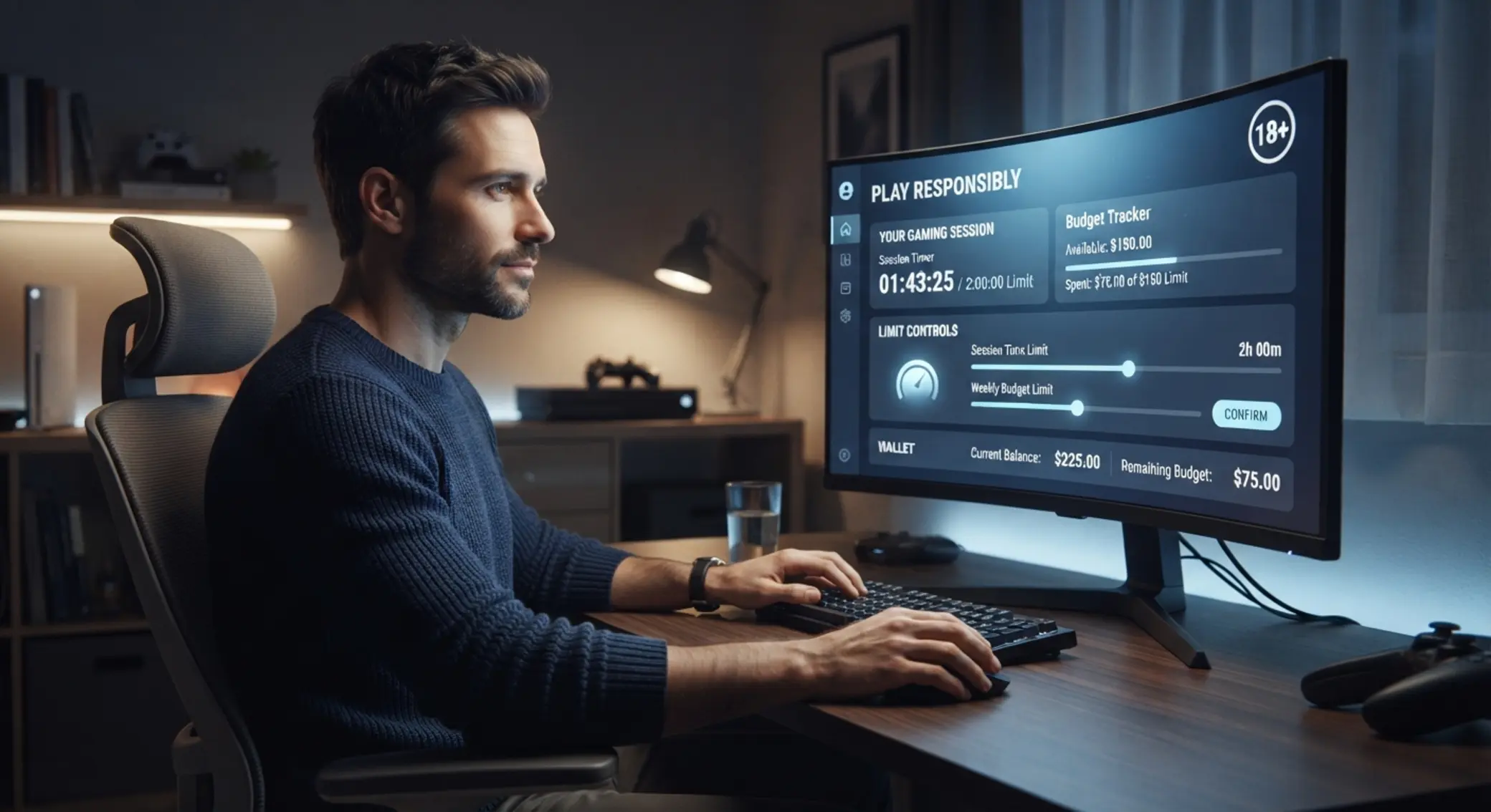 Zodpovědný hráč sleduje čas a rozpočet při online hraní
