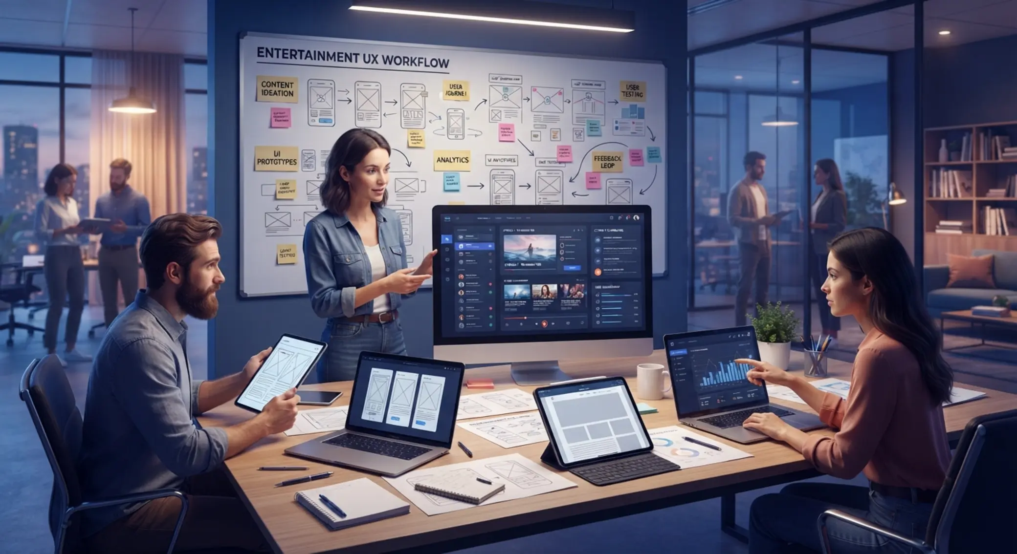 Proces tvorby obsahu a UX návrhu pro digitální herní platformu