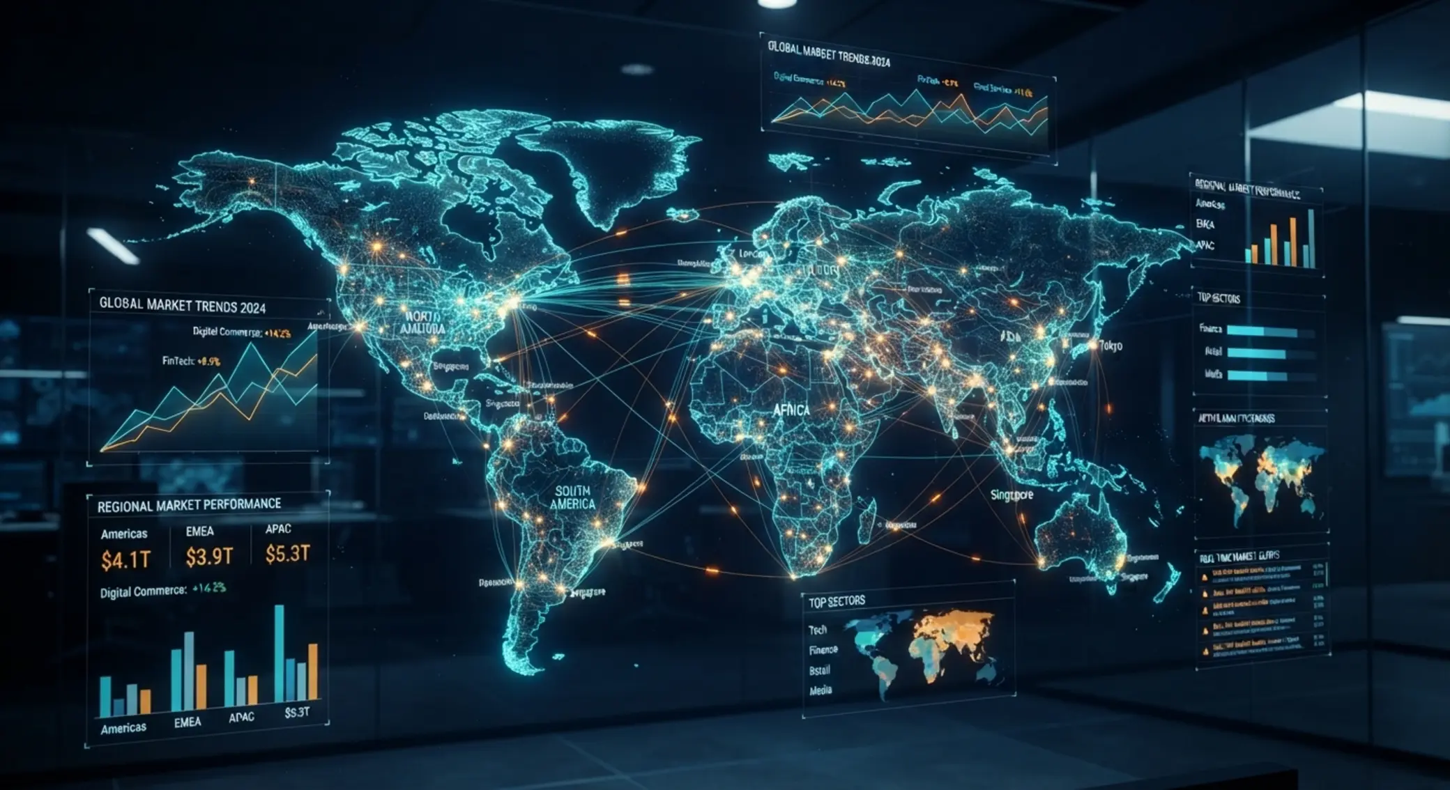 Abstraktní globální trh online hazardu a datová analytika